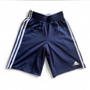 Adidas Boys Climalite Mesh Shorts Navy Blue Size 8